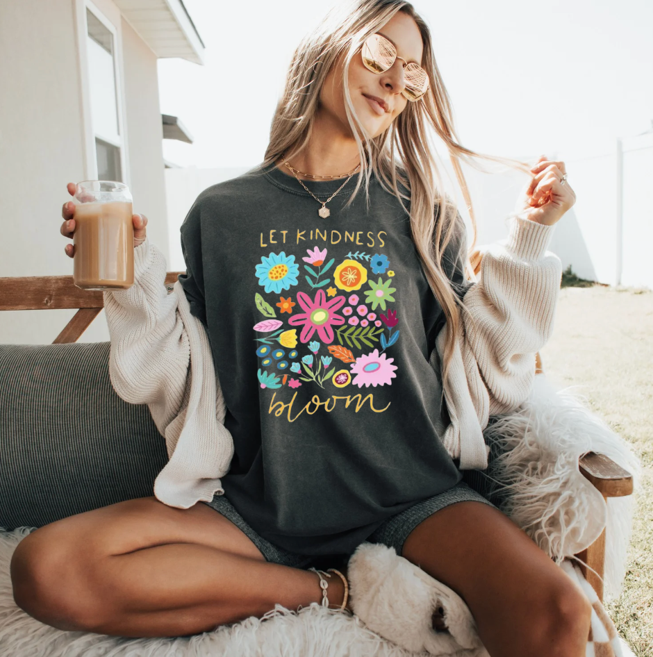 Adult Let Kindness Bloom Tee