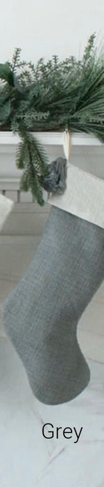 Load image into Gallery viewer, Custom Linen Stockings w/ Tassel
