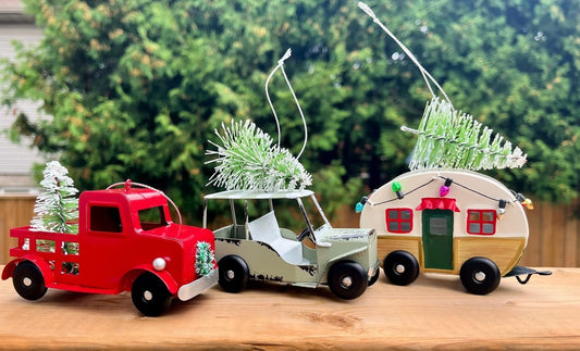 Rustic Vehicle Ornaments