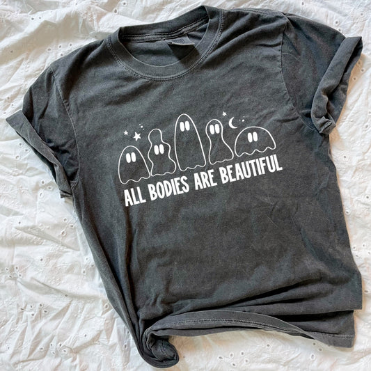 All Bodies are Beautiful Ghosts Tee - Size Small