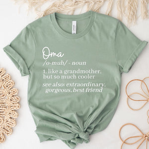 Customizable Grandmother Noun Shirt