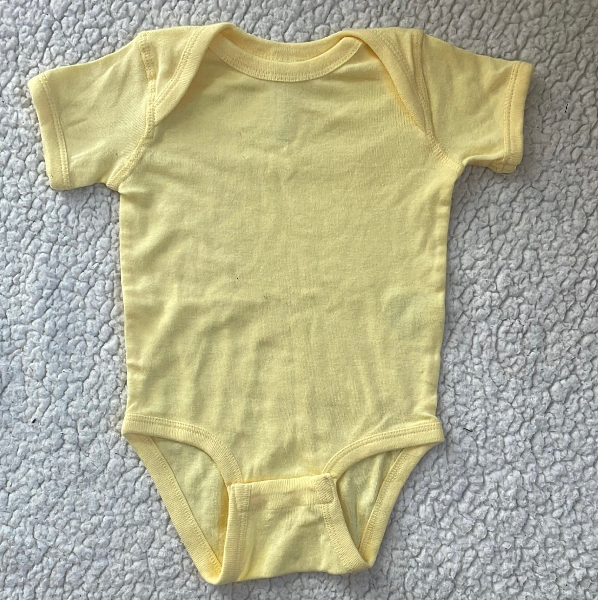 Custom Yellow Onesie - 6 months