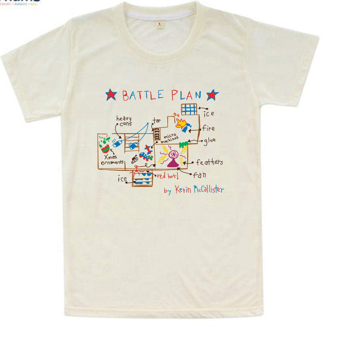 Adult Home Alone Battle Plan Tee