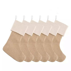 Custom Burlap Stockings