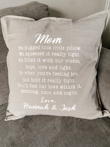 Custom Mom/Grandma Pillow