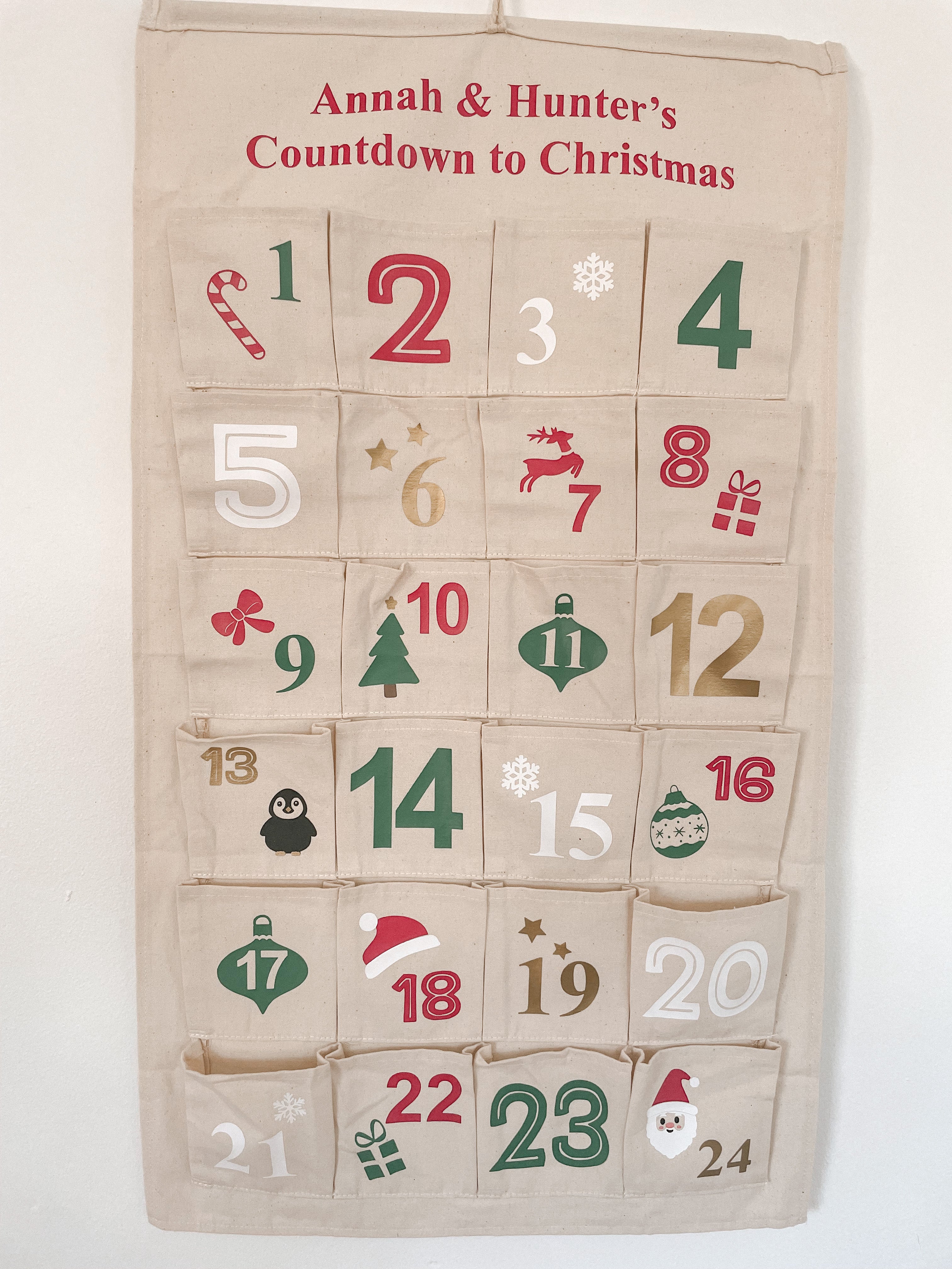 Custom Christmas Countdown Calendar